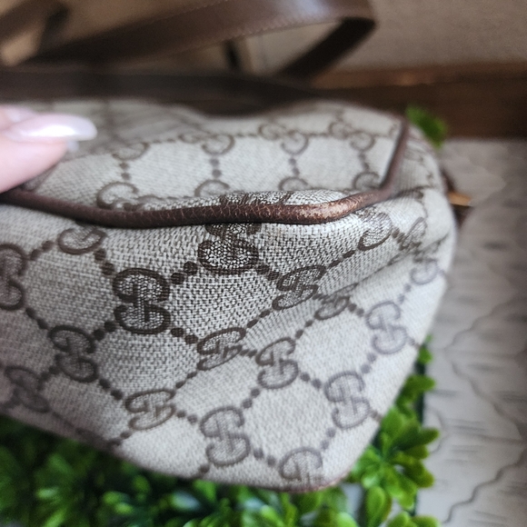 xx SOLD xx SOLD XX SOLD Gucci Brown Canvas GG Supreme Ophidia Shoulder Bag - Picture 6 of 15
